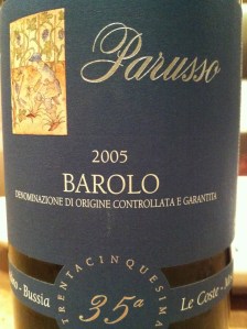 parusso barolo 2005