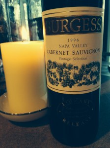 The last '96 Burgess from the cellar
