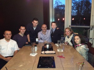 The family plus a friend