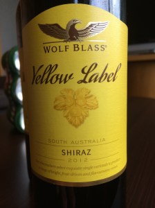 wolf glass yellow label shiraz