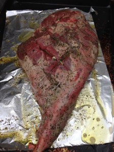 big green egg lamb