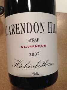 clarendon hills syrah hickinbotham