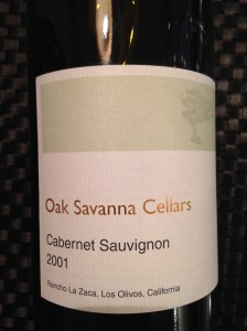 oak savanna cabernet sauvignon