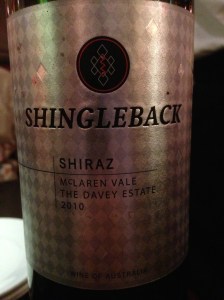 shingleback davy estate shiraz