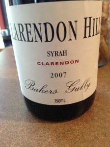 bclarendon hills bakers gully syrah