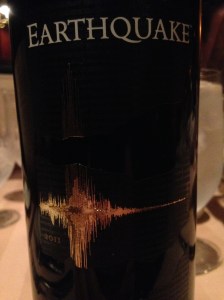earthquake zinfandel