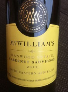 mcwilliams hamwood cabernet sauvignon