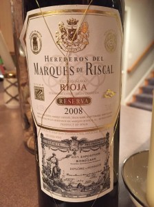 marques de riscal rioja reserva