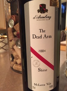 d'arenberg dead arm shiraz