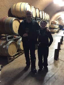 Me and Jet, checking out the cellar