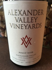 alexander valley vineyards pinot noir