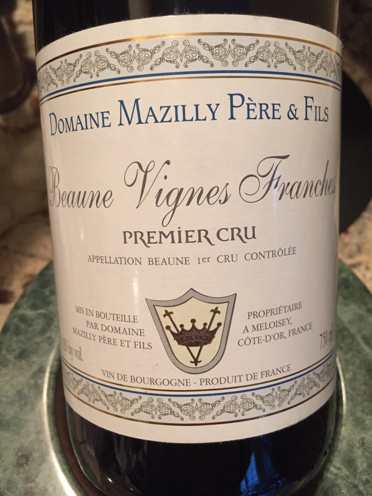Domaine Mazilly Pere & Fils Beaune Vignes Franches 1er Cru 2010