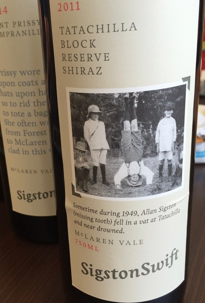 sigston swift tatachilla block reserve shiraz