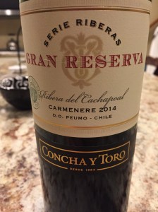 concha y toro gran reserva carmenere