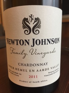 Newton Johnson family vineyards chardonnay hemel-en-aarde