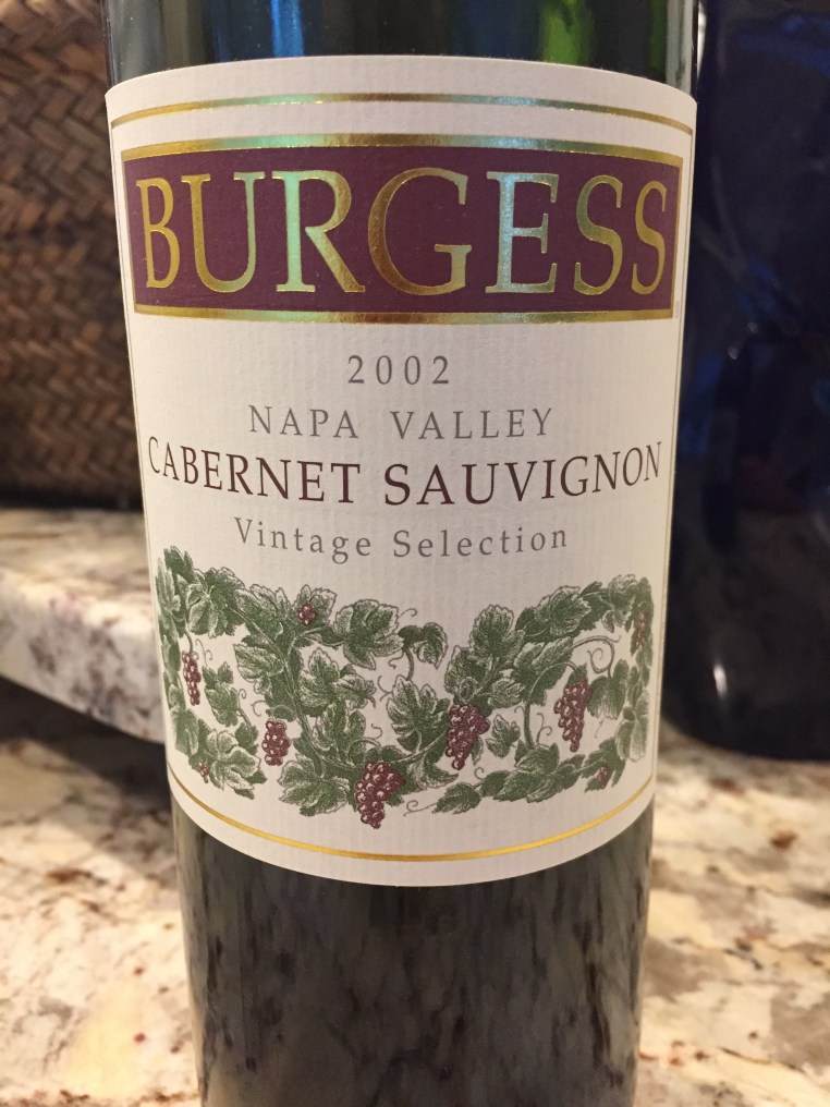 Burgess Cellars Vintage Selection Cabernet Sauvignon, Napa Valley